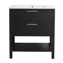 30 Inch Bathroom Vanity Plywood With 2 Drawers