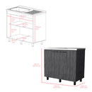 Utility Sink Cabinet Burwood, Kitchen, Smokey by HouseOfZazla