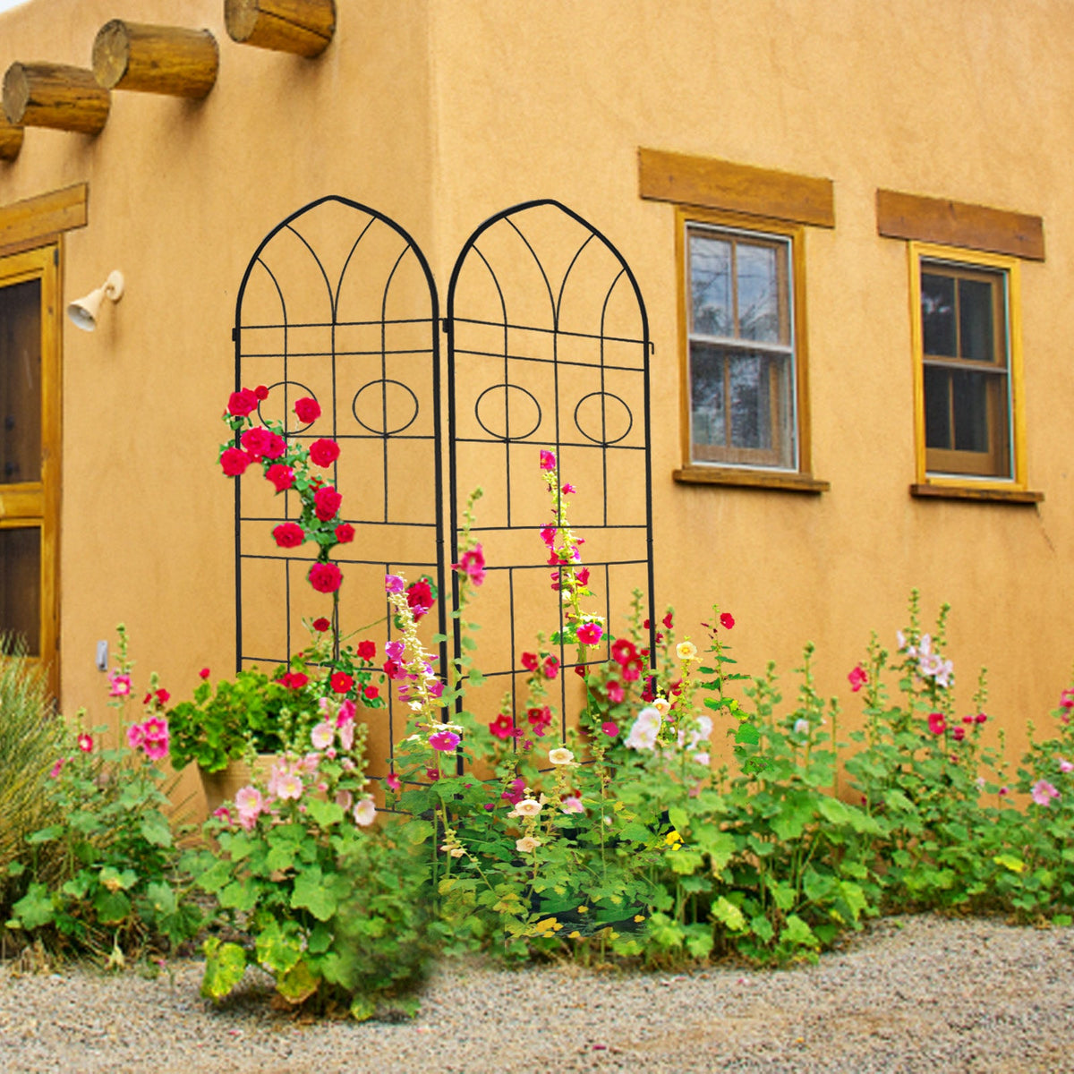 2 Pack Metal Garden Trellis 78.7" x 19.7", photo 10 of 10
