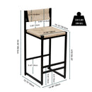 Creamy Bar Chairs Set of 2