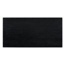 5-Piece Retro Dining Set, Rectangular Wooden Dining Table and 4 Upholstered Chairs for Dining Room and Kitchen (Black)