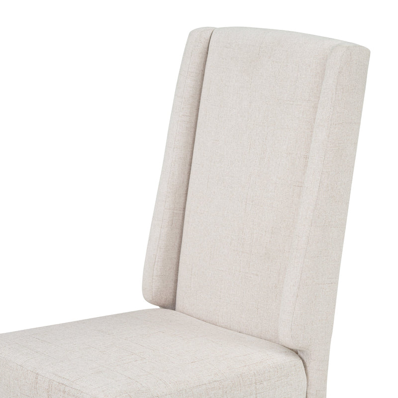 6-Piece Classic Dining Table Set, Rectangular Extendable Dining Table with two 12"W Removable Leaves and 4 Upholstered Chairs & 1 Bench for Dining Room (White+Black)