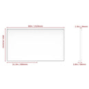 60" x 36" Oversized Modern Rectangle Bathroom Mirror