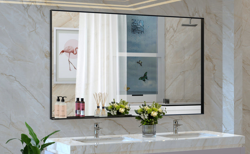 60" x 36" Oversized Modern Rectangle Bathroom Mirror, photo 8 of 10