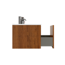 Etna 36" Striped Walnut Floating Bathroom Vanity by HouseOfZazla