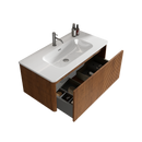 Etna 36" Striped Walnut Floating Bathroom Vanity by HouseOfZazla