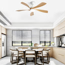 52 Inch Modern Ceiling Fan With 3 Color Dimmable LED Light by HouseOfZazla
