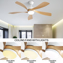 52 Inch Modern Ceiling Fan With 3 Color Dimmable LED Light by HouseOfZazla