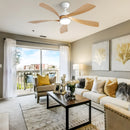 52 Inch Modern Ceiling Fan With 3 Color Dimmable LED Light by HouseOfZazla