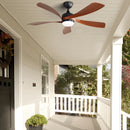 52 Inch Indoor Ceiling Fan With 3 Color Dimmable LED Light and Remote Control by HouseOfZazla