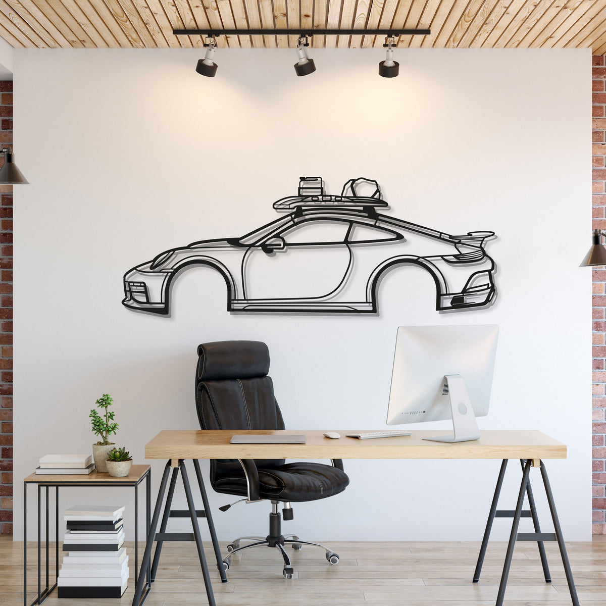 2023 911 Dakar Metal Car Wall Art - MT0820