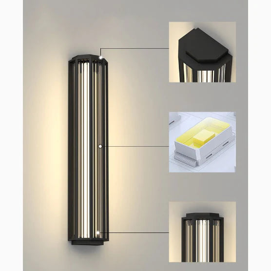 Creative Waterproof Outdoor LED Wall Sconce for Courtyard, Porch