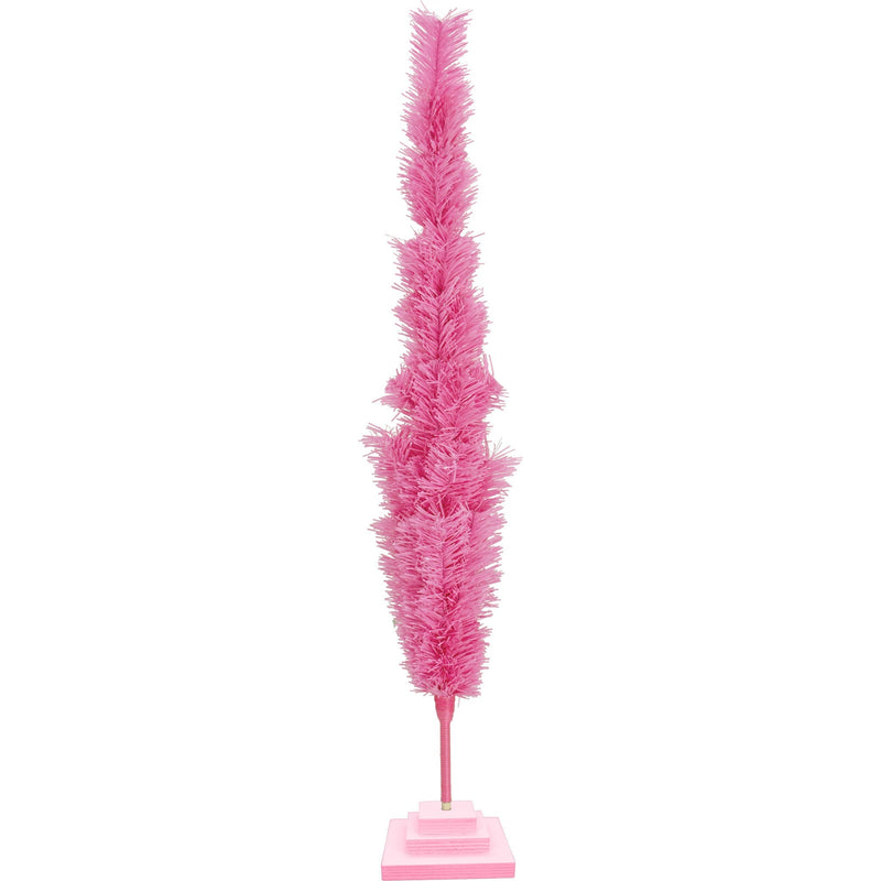 Pink Tinsel Christmas Tree