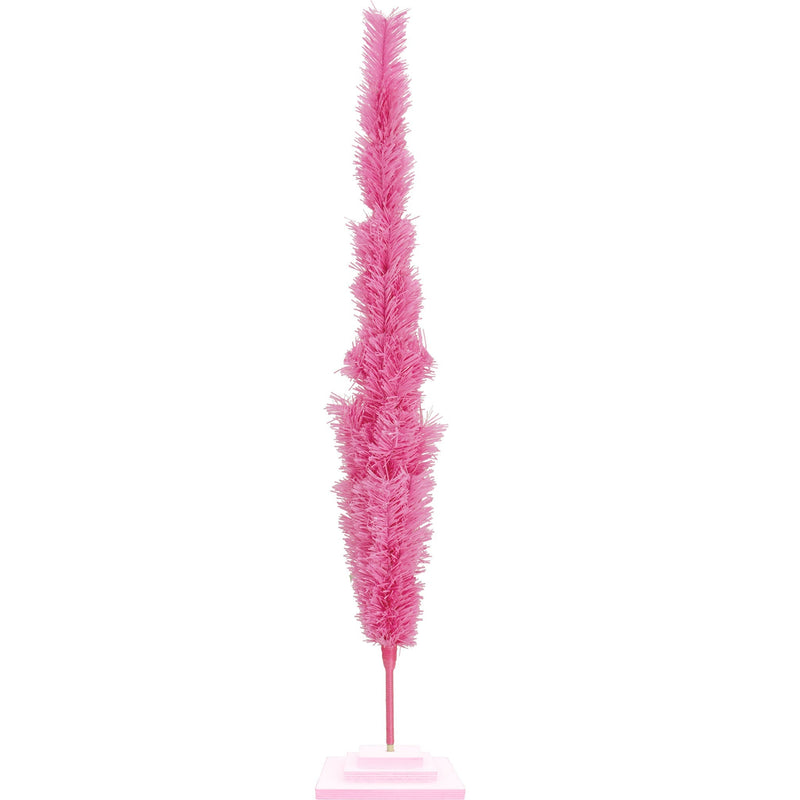 Pink Tinsel Christmas Tree