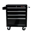 4 DRAWERS MULTIFUNCTIONAL TOOL CART WITH WHEELS-BLACK