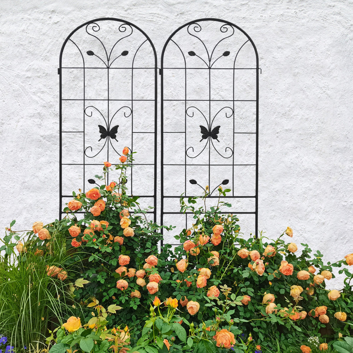 2 Pack Metal Garden Trellis 86.7" x 19.7", photo 3 of 10