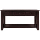 55" Modern Console Table Sofa Table for Living Room with 3 Drawers and 1 Shelf