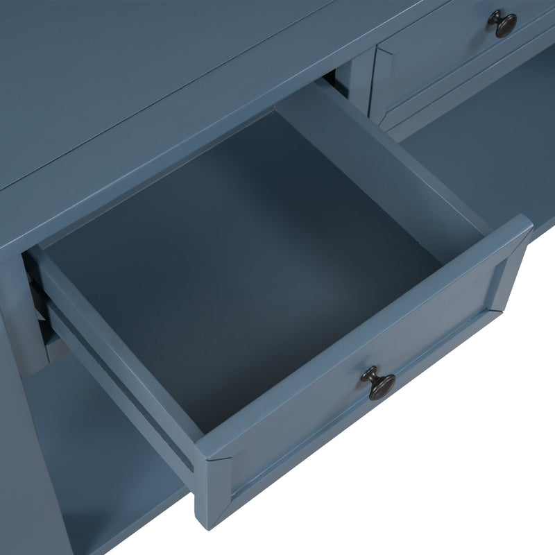 55" Modern Console Table Sofa Table for Living Room with 3 Drawers and 1 Shelf