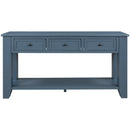 55" Modern Console Table Sofa Table for Living Room with 3 Drawers and 1 Shelf
