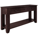 55" Modern Console Table Sofa Table for Living Room with 3 Drawers and 1 Shelf