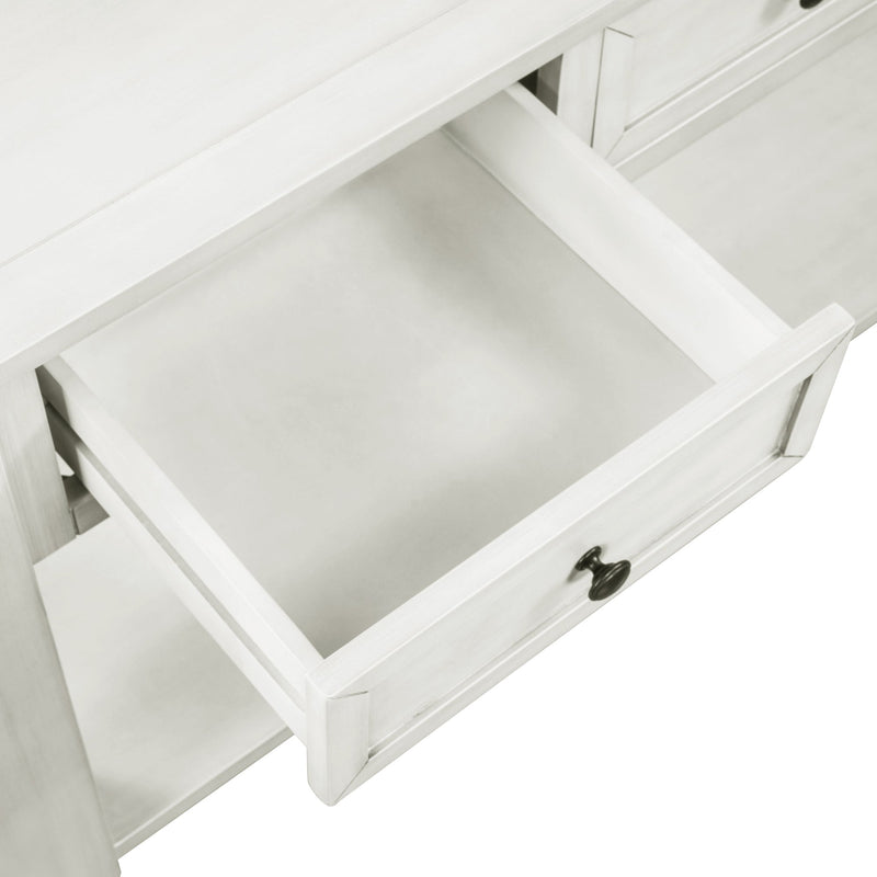 55" Modern Console Table Sofa Table for Living Room with 3 Drawers and 1 Shelf