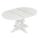 5-Piece Retro Functional Dining Set, 1 Extendable Table with a 16-inch Leaf and 4 Upholstered Chairs for Dining Room and Kitchen (Antique White)