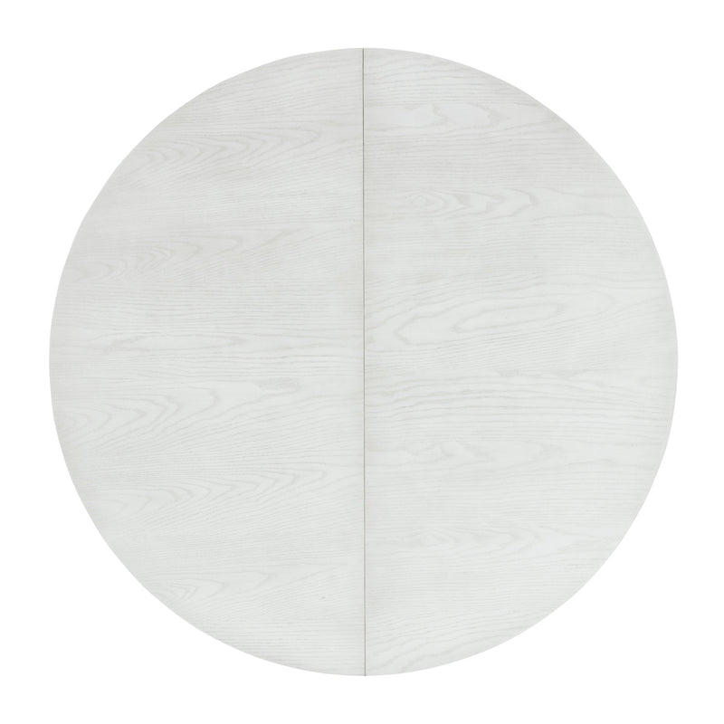 5-Piece Retro Functional Dining Set, 1 Extendable Table with a 16-inch Leaf and 4 Upholstered Chairs for Dining Room and Kitchen (Antique White)