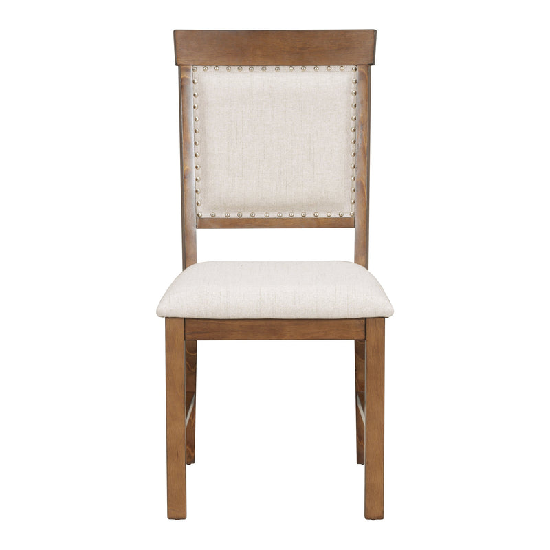 5-Piece Retro Functional Dining Set, 1 Extendable Table with a 16-inch Leaf and 4 Upholstered Chairs for Dining Room and Kitchen (Walnut)