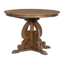 5-Piece Retro Functional Dining Set, 1 Extendable Table with a 16-inch Leaf and 4 Upholstered Chairs for Dining Room and Kitchen (Walnut)