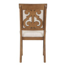 5-Piece Retro Functional Dining Set, 1 Extendable Table with a 16-inch Leaf and 4 Upholstered Chairs for Dining Room and Kitchen (Walnut)