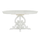 5-Piece Retro Functional Dining Set, 1 Extendable Table with a 16-inch Leaf and 4 Upholstered Chairs for Dining Room and Kitchen (Antique White)