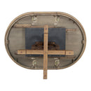 5-Piece Retro Functional Dining Set, 1 Extendable Table with a 16-inch Leaf and 4 Upholstered Chairs for Dining Room and Kitchen (Walnut)