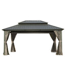 10' X 14' Hardtop Aluminum Gazebo with Steel Canopy