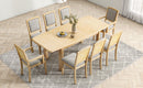 TOPMAX Rustic Extendable 84inch Dining Table Set