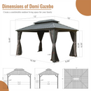 10' x 12' Hardtop Aluminum Gazebo by HouseOfZazla