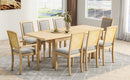 TOPMAX Rustic Extendable 84inch Dining Table Set