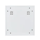 A white MDF material mirror cabinet, bathroom mirror, and a separate wall mounted bathroom mirror for storage and space saving.