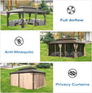 12' X 20' Hardtop Gazebo with Galvanized Steel Double Roof Canopy by HouseOfZazla