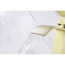 Waterfall Spout Single Handle Bathroom Sink Faucet by HouseOfZazla