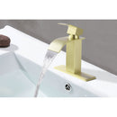 Waterfall Spout Single Handle Bathroom Sink Faucet by HouseOfZazla