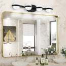 30" Black Minimalist LED Bathroom Vanity Light
