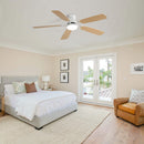 Indoor Modern 52 Inch Ceiling Fan with 6-Speed Remote and LED Light by HouseOfZazla