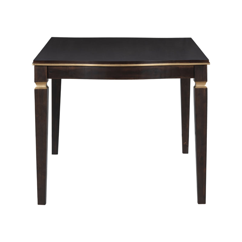 6-Piece Kitchen Dining Table Set, 62.7" Rectangular Table and 4 High-Back Tufted Chairs & 1 Bench for Dining Room and Kitchen (Espresso)