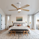 52 Inch Ceiling Fan With Dimmable LED Light and Remote Control by HouseOfZazla