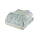 Full/Queen 5 Piece Seersucker Comforter Set with Throw Pillows
