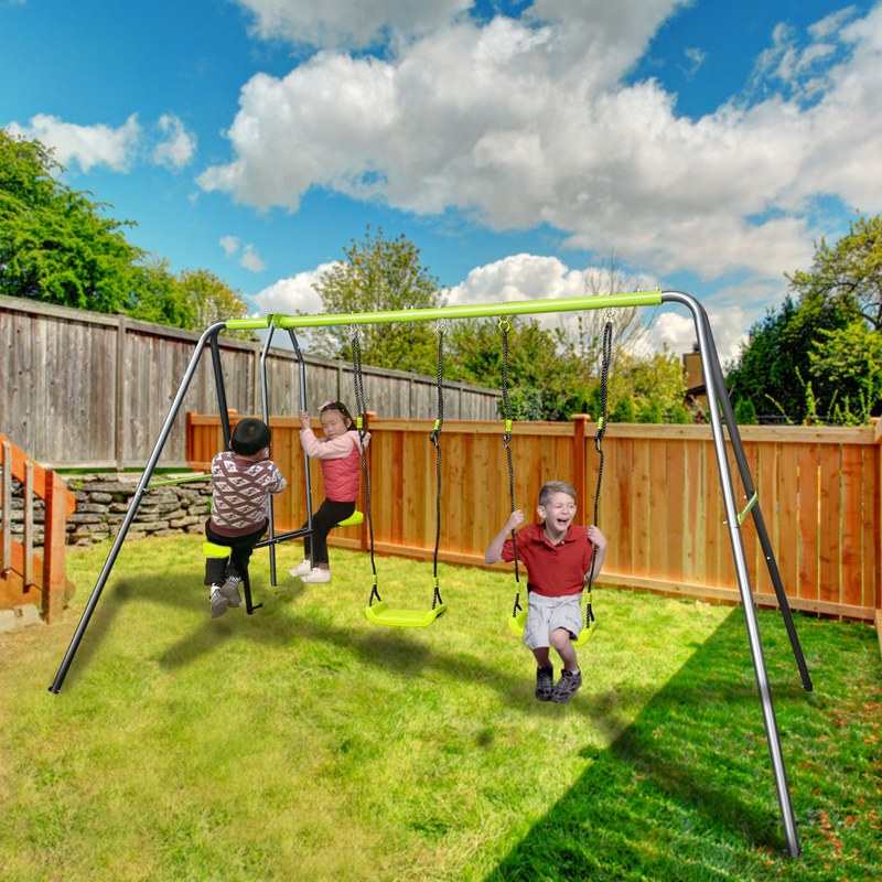 XNS081 Lime Swing Set, photo 6 of 10