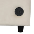 57.4" Pull Out Sofa Bed,Sleeper Sofa Bed with Premium Twin Size Mattress Pad,2-in-1 Pull Out Couch Bed with Two USB Ports for Living Room,Small Apartment, Beige