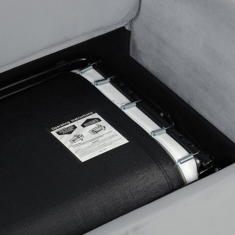 57.4" Pull Out Sofa Bed,Sleeper Sofa Bed with Premium Twin Size Mattress Pad,2-in-1 Pull Out Couch Bed with Two USB Ports for Living Room,Small Apartment, Gray