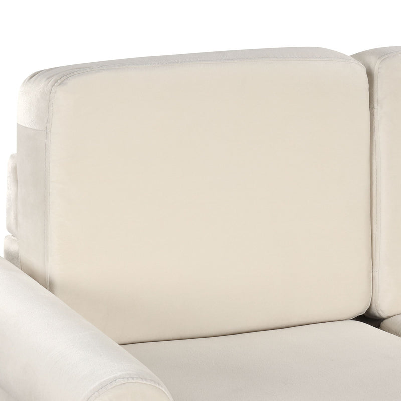 57.4" Pull Out Sofa Bed,Sleeper Sofa Bed with Premium Twin Size Mattress Pad,2-in-1 Pull Out Couch Bed with Two USB Ports for Living Room,Small Apartment, Beige