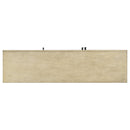 3-Door Large Storage Retro Sideboard with Adjustable Shelves and Black Handles for Kitchen, Dining Room and Living Room (Antique Natural)